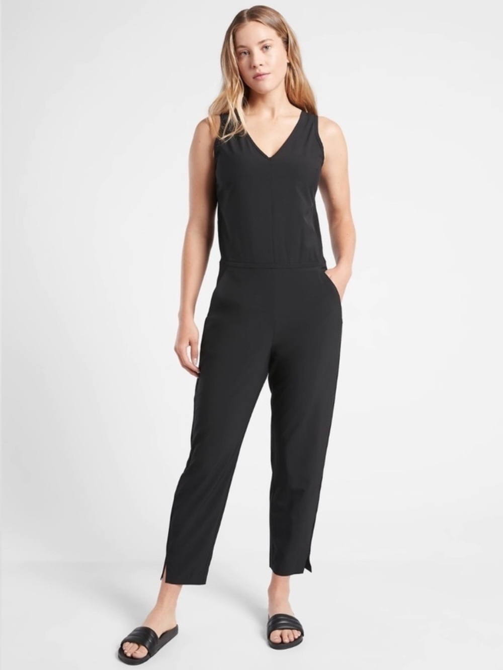 Athleta Black Brooklyn Jumpsuit - Size 8